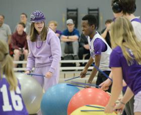 Unified Music students perform at the Unified Basketball Tournament