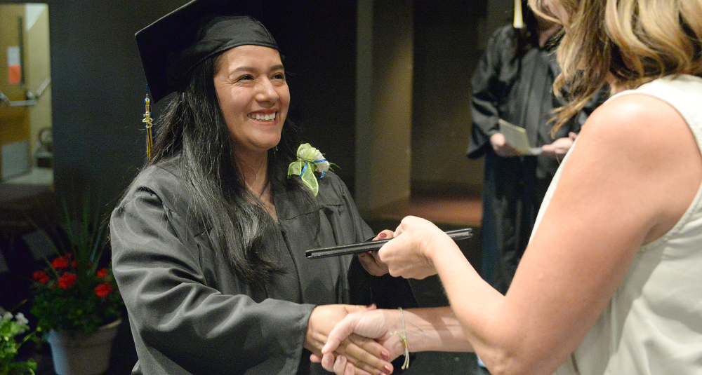 Student receives GED diploma